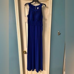 Deep Royal Floor Length Evening Gown